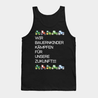 farmers stricke black 2024 BAUERNKINDER KÄMPFEN FÜR UNSERE ZUKUNFT!! Tank Top